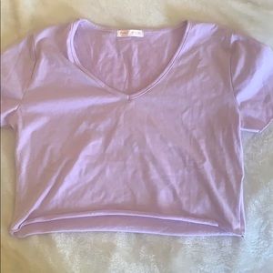 Lavender crop top
